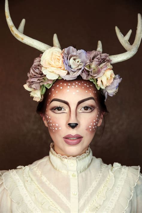 deer makeup tutorial|deer cosplay makeup.